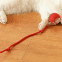 Juguete Interactivo Para Gatos Pelota Automática Con Sensor De Movimiento Cuerda Artificial Juguete Eléctrico Para La Interacción De Gatos Tamaño 7x7cm - details 3