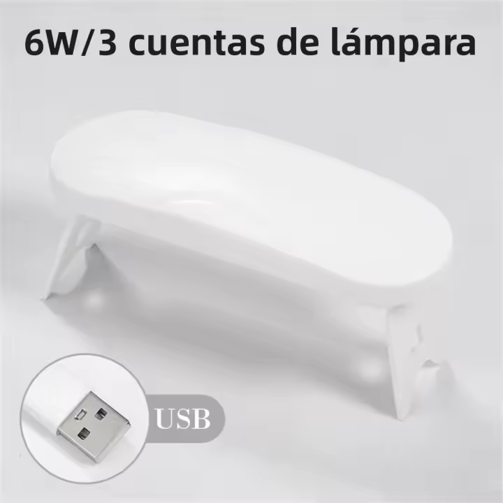 Lámpara De Uñas LED UV Portátil Mini Secado Rápido Lámpara De Secado De Polvos De Uñas Plegable Herramienta De Manicura Profesional - 1