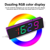 Kit De Bricolaje Para Reloj Digital Colorido DIY Con LED RGB Práctica De Soldadura Y Producción De Piezas Sueltas - details 0