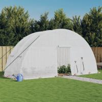 vidaXL Invernadero con estructura de acero 12 m² 6x2x2,85 m Color Blanco,  Verde, y mas - details 0