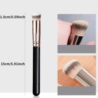 2Pcs Pincel De Maquillaje Para Base Y Corrector Crema Polvo Rostro Blush Líquido Herramientas De Maquillaje Fieryflies - details 3