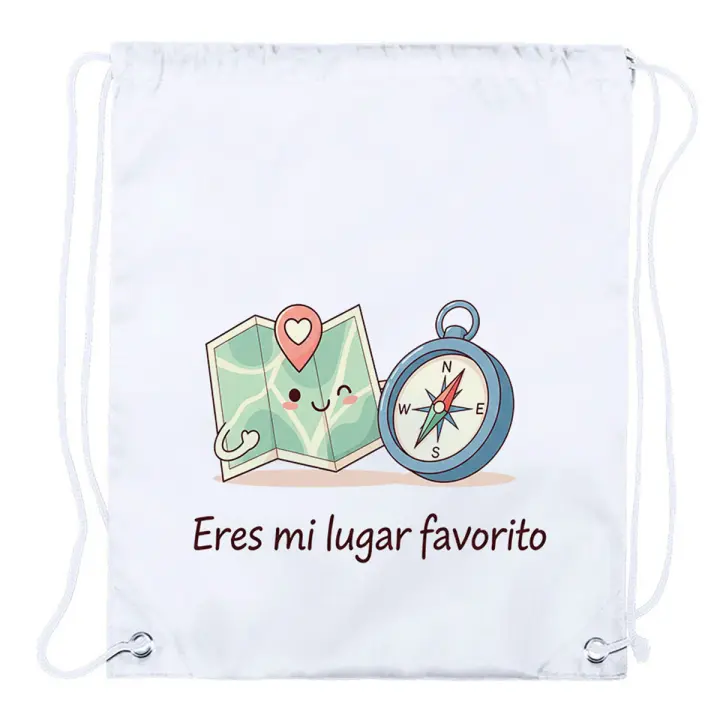 1 Mochila de cuerdas frase bonita aventura amistad amor san valentin aniversario novios playa piscina picnic excursion - 1