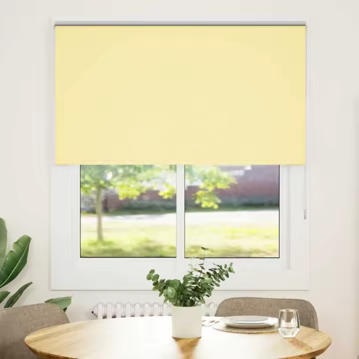 cm Estor Enrollable Opaco Amarillo 140x175 cm Tela Ancho 136,6cm - 1