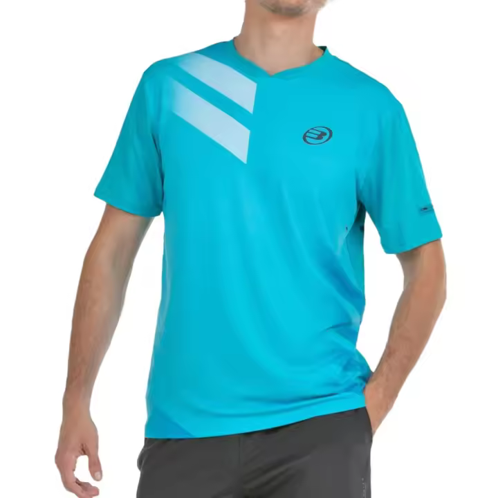 BULLPADEL MARON Turquesa Hombre (Camiseta) - 1