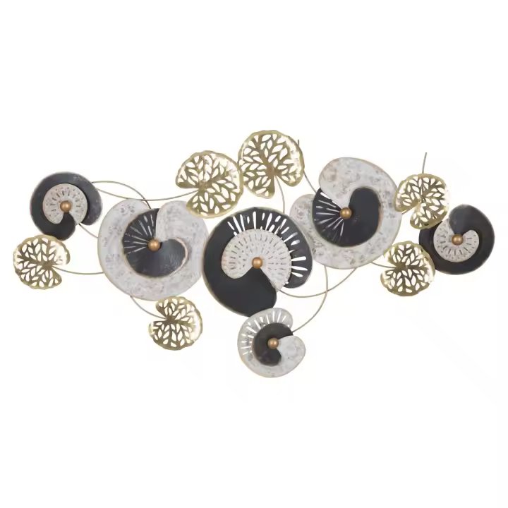 Decoración en Metal 3D Círculo 4, Metal, Multicolor, 124,5x6x65 cm - 1