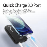 Promate Powermag-10+ Power Bank Inalámbrico MagSafe 15W 10000mAh 22.5 W - details 1