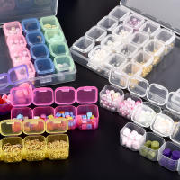 Caja De Almacenamiento Ajustable De Plástico Con Etiquetas Para Joyería Arte De Uñas Y Accesorios De Pintura Diamante Caja De Contenedor Con Ganchos De 28 - details 5