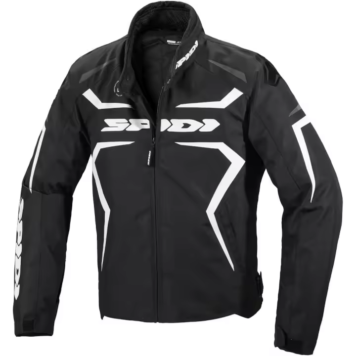 Chaqueta Spidi Sportmaster H2OUT Negro Blanco - 1
