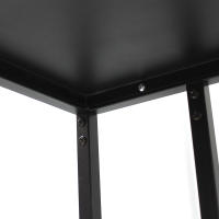 Mesa Auxiliar Metálica Color Negro 🖤 55 x 67 x 35 cm - SpazioLuzio - details 2