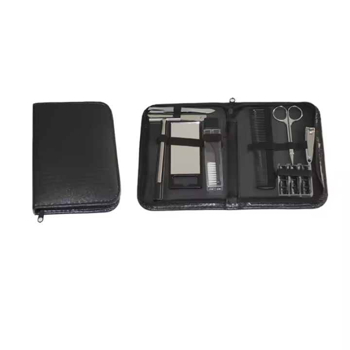 Kit De Aseo Personal Para Hombres Y Niños 9 En 1 Incluye Tijeras Cortauñas Linterna Abrazadera De Uñas Y Otros Herramientas De Manicura Profesional Para Viajes - 1