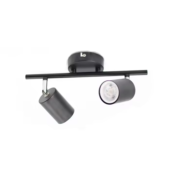 Lámpara De Techo LED Ajustable Para Sala De Estar Dormitorio Y Cocina Decoración Negra Con 2/3/4 Cabezas Rotativas Diseño De Iluminación Spot - 1