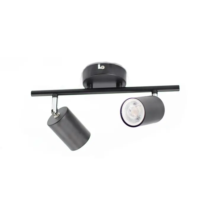 Lámpara De Techo LED Ajustable Para Sala De Estar Dormitorio Y Cocina Decoración Negra Con 2/3/4 Cabezas Rotativas Diseño De Iluminación Spot - 1