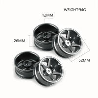 Rueda De Aleación De Aluminio Para Coche De Desplazamiento En Carretera 1/10 HSP Tamiya HPI Kyosho Sakura D5 TT02 Hub De Rueda Metálica Para Modelos De Carreras - details 0
