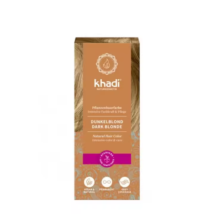 Khadi Henna Bio Rubio Oscuro Ceniza 100g - 1