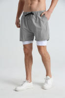 Nuevos Shorts De Verano Para Hombre Doble Capa Gimnasio Deportivo Secado Rápido Entrenamiento 2 En 1 Multibolsillos Pantalones De Correr - details 27