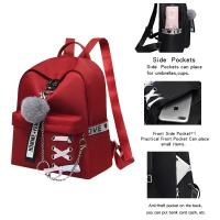 Mochila Oxford Para Mujer Impermeable Con Hombros Estilo Retro Para Niñas Estudiantes Bolsa De Libros Moda Casual Con Cierre De Cremallera - details 2
