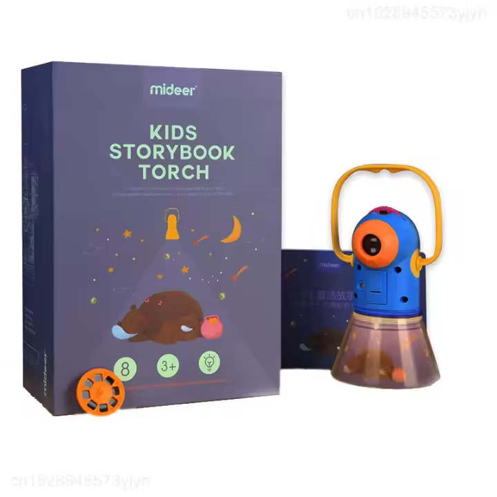 Proyector De Historias Con Luz Nocturna Y Linterna Juguete Para Niños Aprendizaje Temprano Educativo Máquina De Historias Luminosa Para Dormir - 1