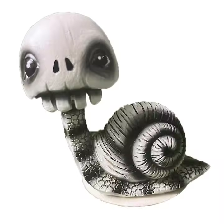 Escultura del craneo del Caracol para las decoraciones caseras y los - 1