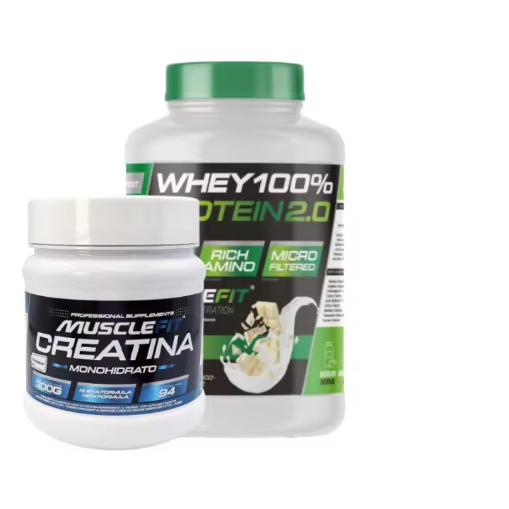 Pack WHEY 2kg + Creatina Creapure 300g -  MuscleFit │MUSCLEVIP│MAS MUSCULOS - 1