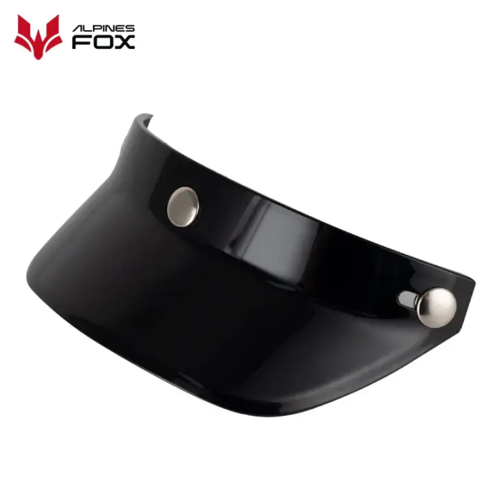 Casco De Motocicleta Retro Mitad Rostro Con Visera De 3 Botones Pantalla Antigolpes Accesorios Para Motocicleta Unisex - 1
