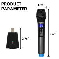 Micrófono Inalámbrico Depusheng W4 Con Eco Treble Bajo Y Bluetooth 98 FT Rango UHF Sistema De Micrófono Portátil Dinámico Para Escenario - details 6