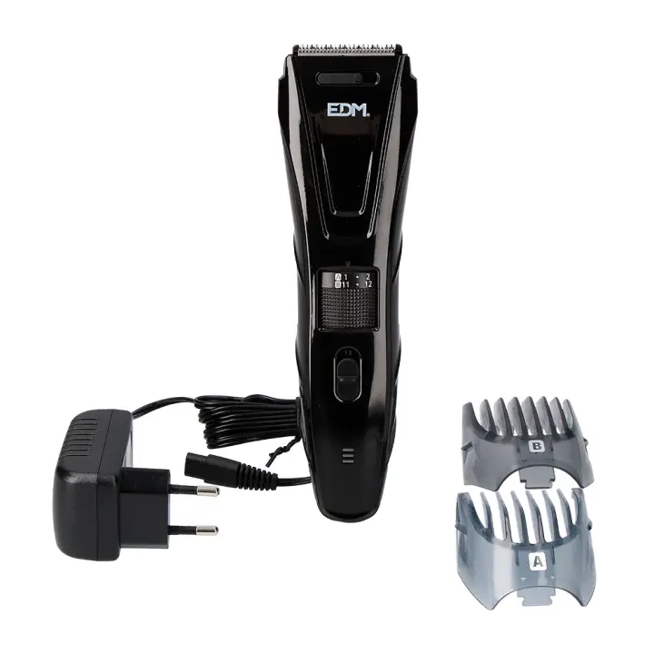 maquina corta cabellos recargable 10w edm - 1