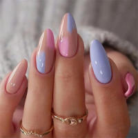 Juego De 24 Piezas De Uñas Postizas Ovaladas Con Dibujos Animados Adornos De Uñas Postizas Acrílicas Cubierta Total De Uñas Falsas Para Oficina Y Fiestas - details 9