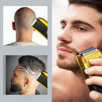 Afeitadora Eléctrica Para Barba Trimmer De Peluquero Profesional Con Pantalla Digital LED Y Batería De Litio Recargable Para Hombres - details 1