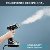 Access Steam Force de Rowenta, cepillo de vapor de mano, potente rendimiento de vapor, elimina arrugas, desinfecta y quita polvo, pelos y pelusas, formato de mano, vapor natural, seguro en todos los textiles, se calienta en 25 s, DR8250D1 - details 3