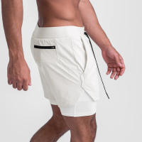 Shorts De Verano 2023 Para Hombre Deporte Fitness Running Doble Capa Quick-drying Two-in-One Estilo Casual Cierre Con Cordón - details 18