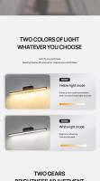 Lámpara De Pared LED Recargable Litu Con Imán Y Batería USB Luz Nocturna Para Dormitorio Corredor Estilo Moderno Aluminio Beige Negro - details 1