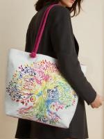 MEJORADA KD-2307 Bolso de Playa-Tote Bag Grande 60x40x20CM con Estampado de Árbol de la Vida y Colores Vibrantes, Ideal para Playa y Vacaciones - details 11