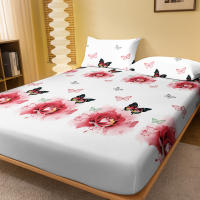 Edredón De Cama Con Estampado De Flores Y Mariposas Para Hombres Y Mujeres Estilo Sencillo Y Moda Para Todas Las Estaciones Material Poliéster 100% - details 1