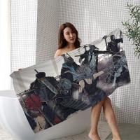 Toalla De Playa Anime Chainsaw Man Microfibra Absorbente Secado Rápido Suave Para Yoga Natación Camping Viajes Senderismo - details 5