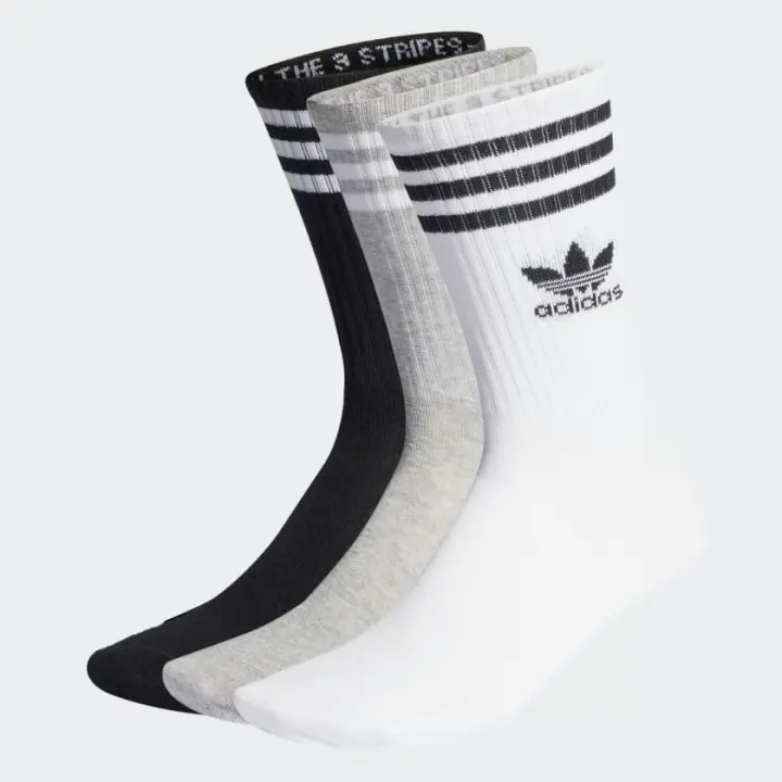 Calcetín Largo Pack De 3 Adidas Original Crew I25 Tricolor Adcnmi2523Ad - 1