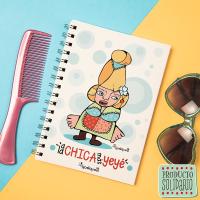 YOSIQUESE Libreta A-5 | Modelo: 'A la chica mas yeyé' | Productos y regalos solidarios hechos por personas con discapacidad - details 0