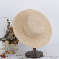 Sombrero De Paja RAFFIA Elegante Para Mujeres Con Gran Ala Sombrero De Verano Para El Sol Sombrero De Golf Sombrero De Paja De Lona - details 7