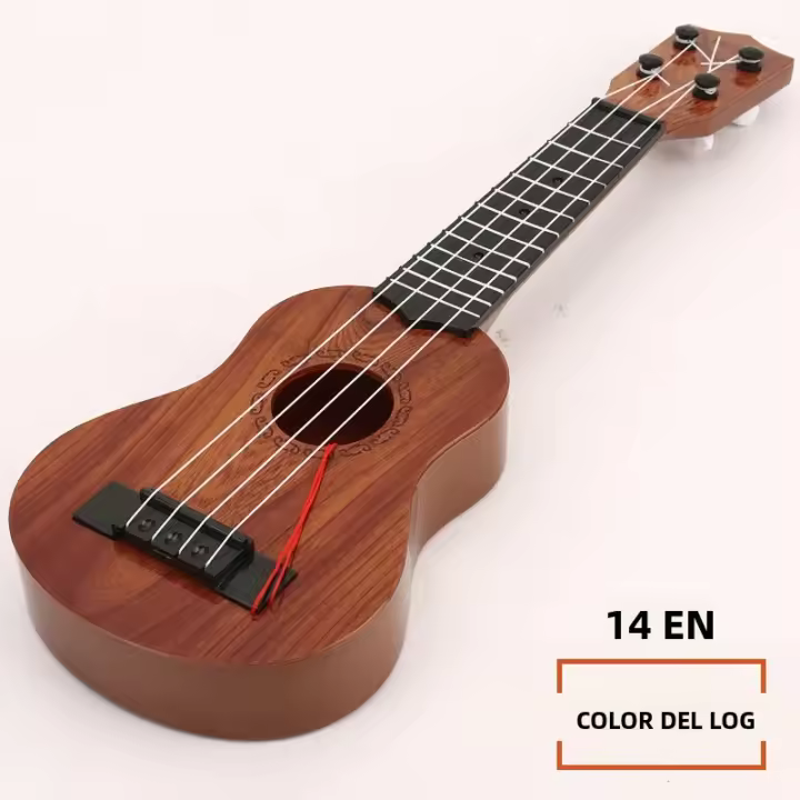 Guitarra De Cuerdas Para Niños Instrumento Musical Educativo De Nivel Inicial Juguete De Ukulele De Plástico ABS Para Principiantes - 1