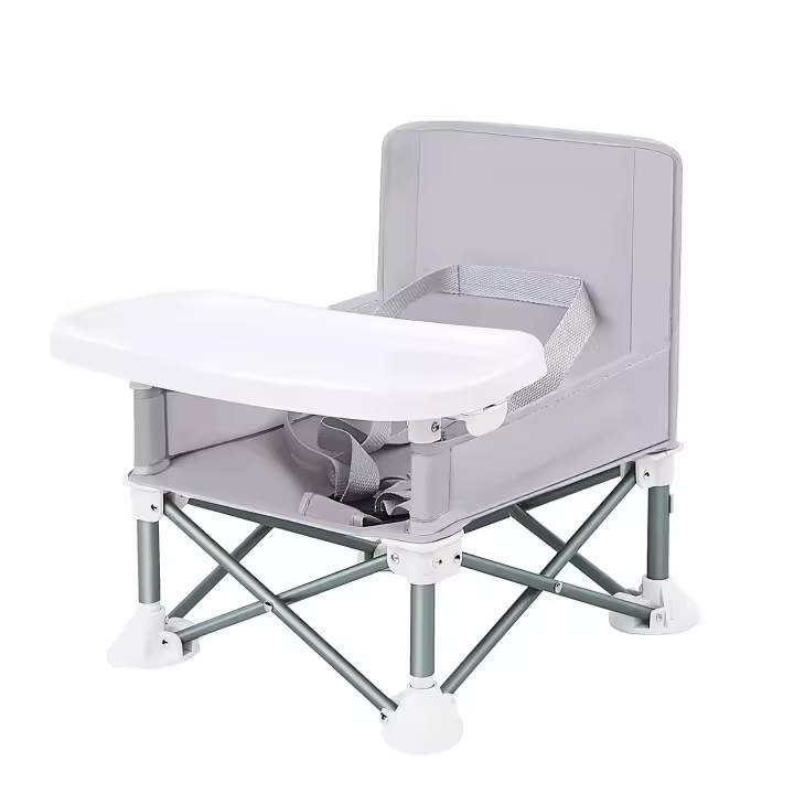 Silla De Comedor Plegable Para Niños 2 En 1 Silla De Aumento Portátil Y Ligera Para Exteriores Con Asiento De Almuerzo Y Playa Ajustable Para Bebés De 1-6 Años Unisex - 1