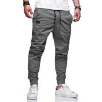Pantalones De Trabajo Para Hombre 2024 Slim Fit Color Sólido Pantalones Casuales European Size Leggings Terciopelo Microfibra - details 3