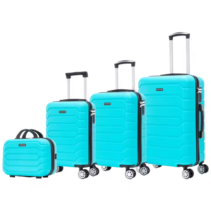 Conjunto de Maletas de Viaje Elegantes: Carcasa Ligera de ABS, Cerradura Numérica, 4 Ruedas Giratorias 360°, Asa Telescópica de Aluminio  Juego de Maletas    Set Trolley Maleta Cabina ( 6999 4M M010  8001 8002 D7) - 1