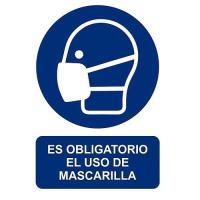 Banner - Adhesivo Obligatorio El Uso de mascarilla 10x15 cm