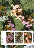 2PCS Decoración De Hogar Con Flores Artificiales Bouquet De Flores Falsas Para Boda Flores Para Novia Decoración De Habitación Plantas De Interior - details 14