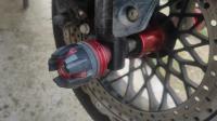 1Par De Protección De Suspensión Universal Para Motocicleta Scooter E-Bike Aluminio Protector De Caída En Forma De Taza - details 0