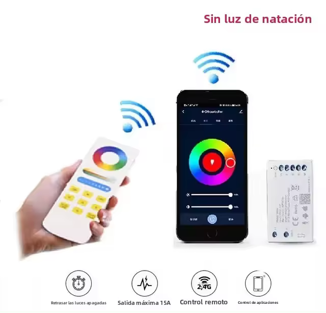 Luz Submarina RGB DC12V IP68 LED Para Piscina 18W 25W 35W Control Por App Tuya Decoración Para Fiesta En Piscina Y Fuente - 1