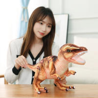 Muñeco De Peluche Tyrannosaurus Rex Simulación 38/46/54cm Juguete De Dinosaurio De Jurassic World Regalo Para Niños Decoración De Habitación - details 5
