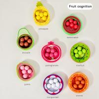 Juego De Montessori Educativo Para Niños Madera Colores Clasificación Alineación Frutas Conociendo Cuentas Entrenamiento Acción Fina Puzzle - details 7