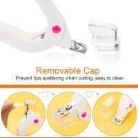 Clipper, Adjustable Stainless Steel Nail Tip Cutter, Artificial Fake Nail Trimmer for False Nail Art Manicure Project- White - details 2