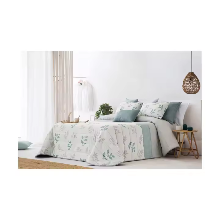 Edredón Jacquard de Alta Calidad con Diseño Elegante y Fundas de Cojín - 1