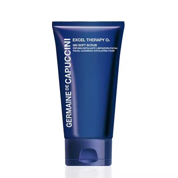 Germaine de capuccini 365 soft scrub Excel therapy O2  espuma exfoliante limpiadora facial apto para todo tipo de pieles 150ml - 1